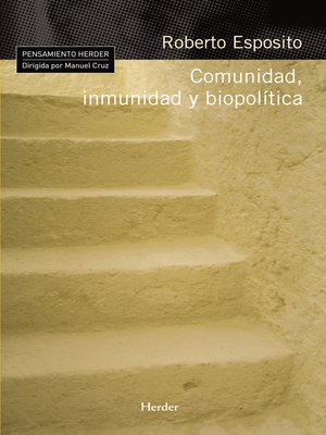 cover image of Comunidad, inmunidad y biopolítica